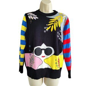 Cute sweater from JUST ONE with embroidered design